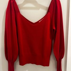 Gorgeous Free People red sweater
